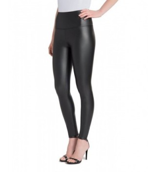 Sexy Black Faux High Waisted Leather Leggings Pants for Womens&Girls ...