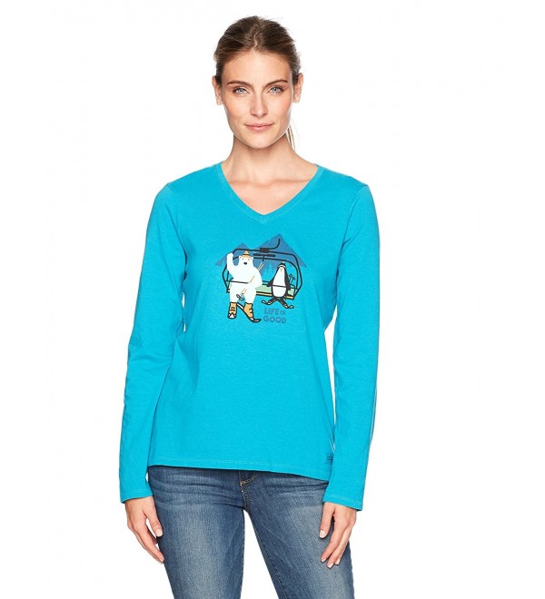 Life Crusher Penguin T Shirt Turquoise