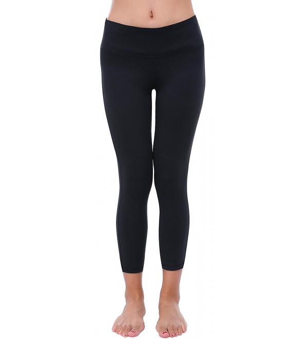 Women's Yoga Pants High Waist Power Flex Capris Workout Running ...