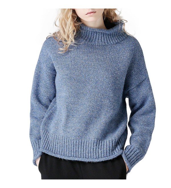 Toyouth Sweaters Curling Turtleneck Pullover