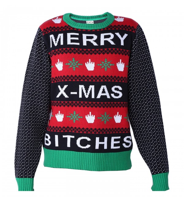 Shineflow Knitted Christmas Bitches Pullover