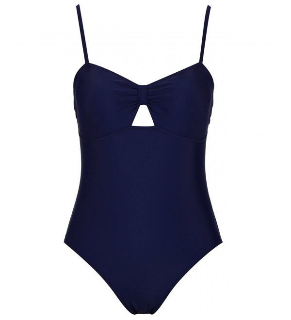 stripsky Swimsuit Adjustable Shoulder Blue