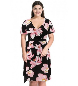 MYFEEL Floral Crossover neckline Occassion