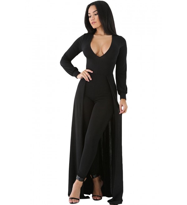 womens jumpsuit with skirt overlay
