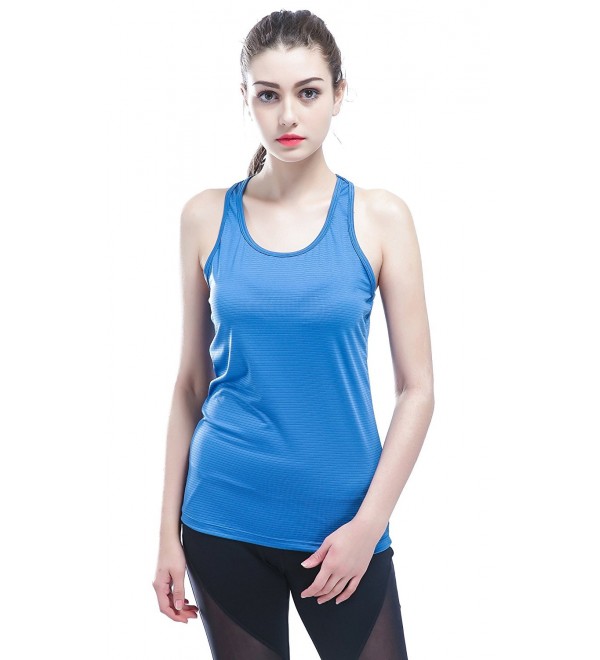 Funycell Womens Shirts Fitness Racerback