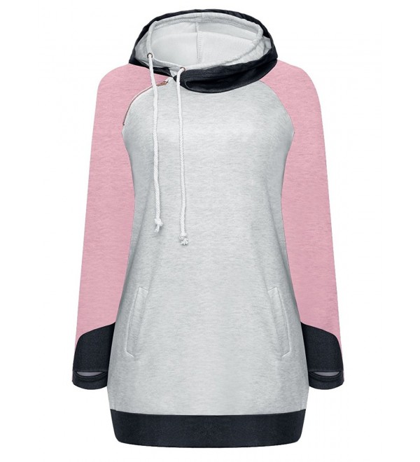 Womens Oblique Hoodies Pullover Sweatershirt