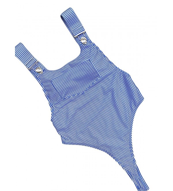 FLEAP Monokini Stripe Backless Swimwear