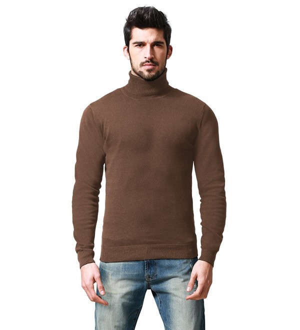 Match Sleeve Turtleneck Pullover Sweater