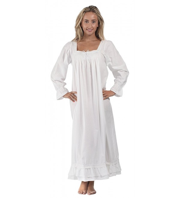 100 Cotton Nightgown Martha Large
