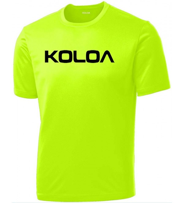 Koloa Athletic Sport Training T Shirts Yellow