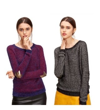 Pattern Patchwork Sleeve Sweater Pullover