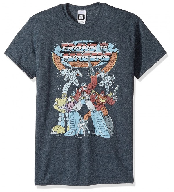 Transformers Vintage Groupshot T Shirt Heather