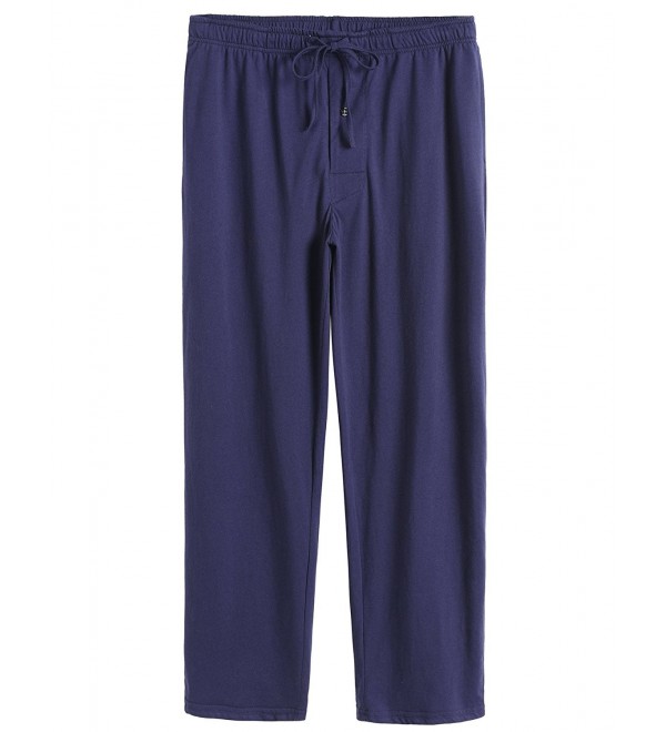 Men's Raglan Sleeves Shirt & Pants Pajamas Set Cotton Sleepwear ...