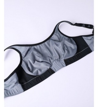 Women's Wire Free No Padding Full Support Plus Size Sports Bra - Grey ...
