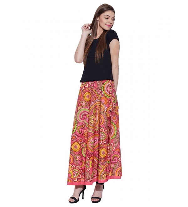 boho floral maxi skirt