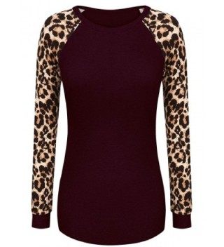 Elesol Womens Sleeve Leopard Casual
