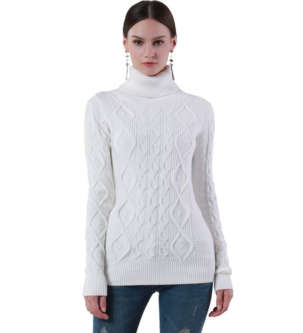 PrettyGuide Womens Turtleneck Sweater Pullover