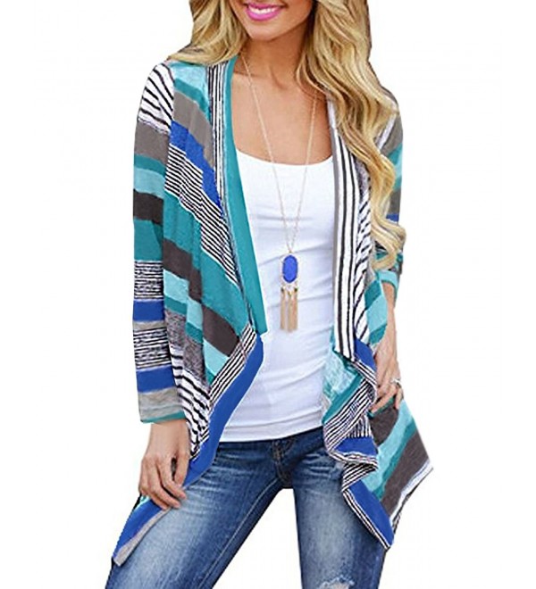 STYLEWORD Womens Cardigan Sweaters striped02