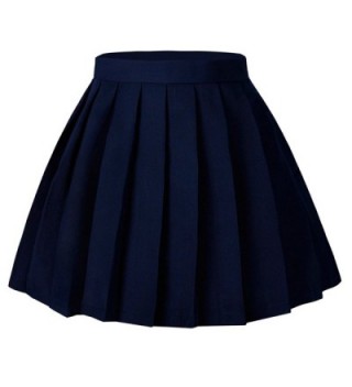 Womens School Waist Pleated Skirts