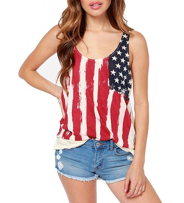Dovia Patriotic American Camisole T Shirt