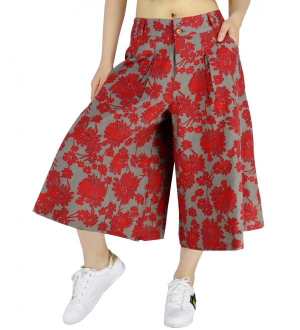 YSJ Waisted Cropped Palazzo Trousers