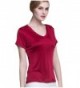 METWAY Short Sleeve Mulberry T Shirt Wine Red