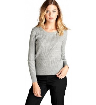 ToBeInStyle Womens L S Cable Sweater