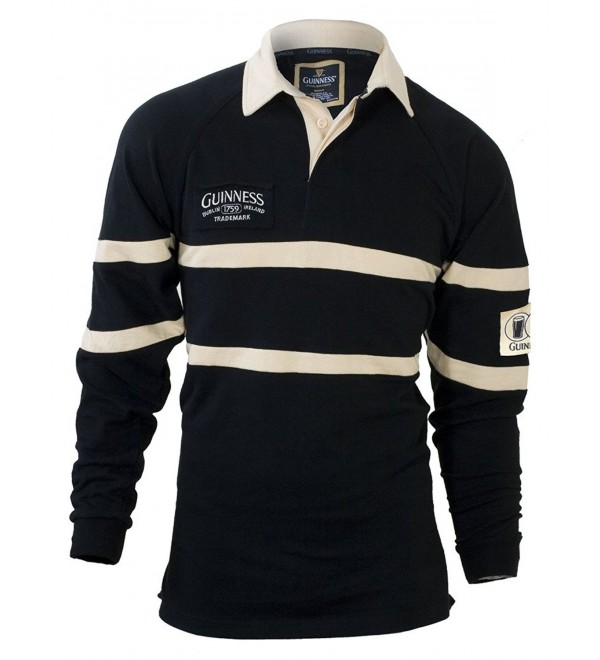 Guinness Traditional Rugby Jersey Black