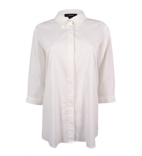 Alfani Dolman Sleeve Shirt White 16