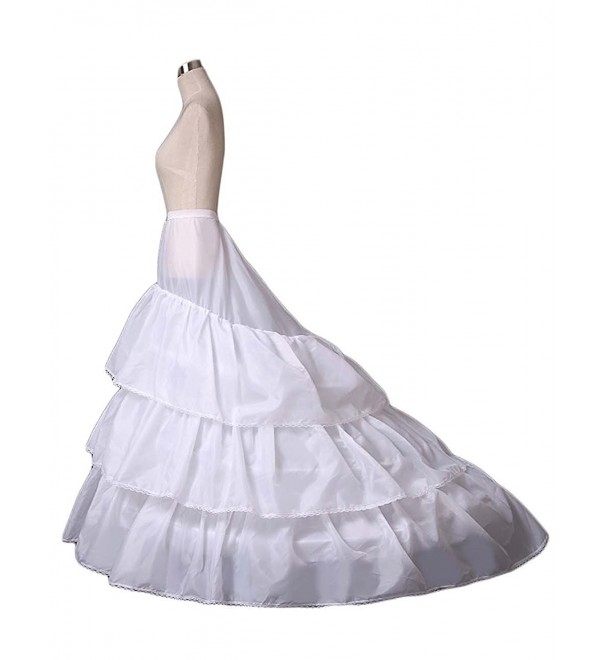 LUOMO Women White Petticoat Underskirt
