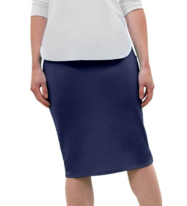 Undercover Waterwear Ladies Light Navy Pencil Swim Skirt - Light Navy ...