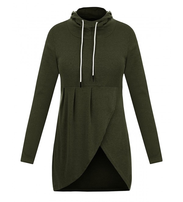 Geckatte Pullover Asymmetric Sweatshirt Hoodies