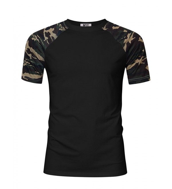 MrWonder Casual Baseball T Shirts Camouflage