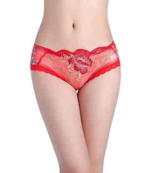 YLY7 Womens Underwear Embroidery Panties