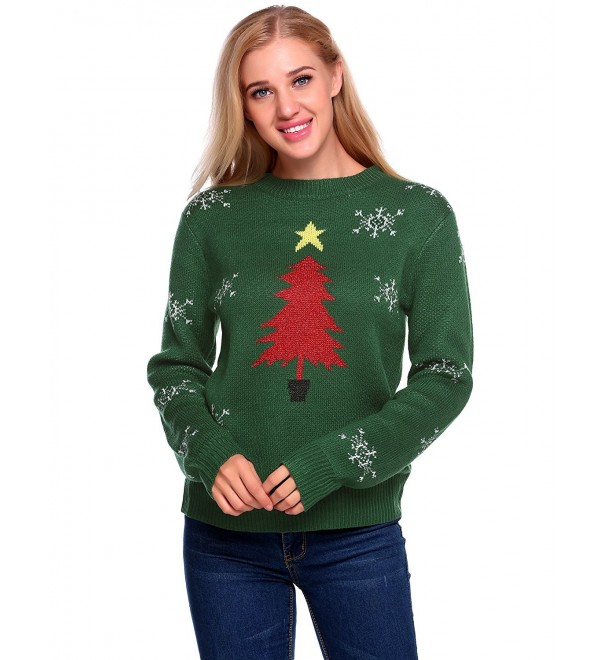 ELESOL Womens Christmas Pullover Sweater