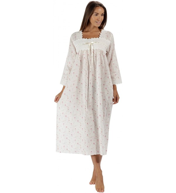 Cotton Nightgown Sleeves Laura Vintage