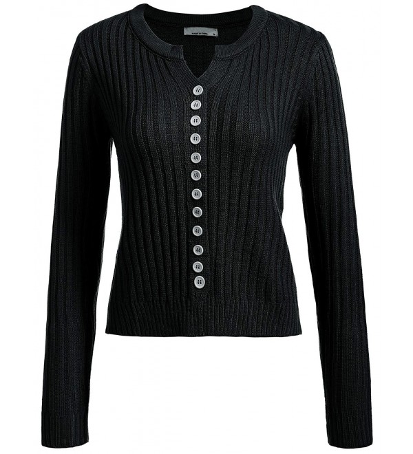 Women Button Sleeve Cardigan Sweater