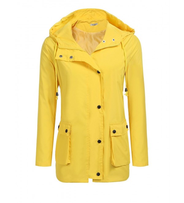 SoTeer Waterproof Raincoat Lightweight Yellow XL