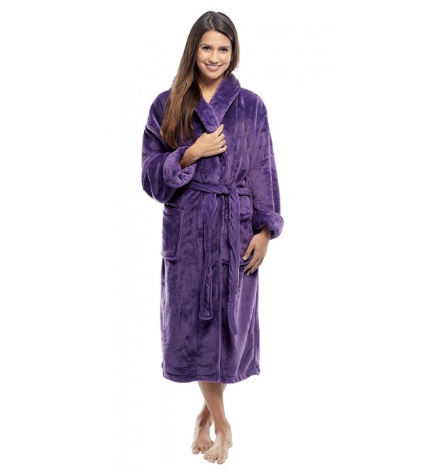 Adult Fleece robes Women PURPLE