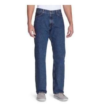 Men's Relaxed Fit Essential Jeans - Med Stonewash (Blue) - CM113MGSCU1