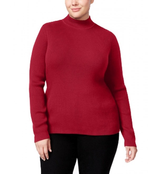 Karen Scott Womens Turtleneck Sweater