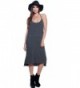 Womens Casual Length T strap Charcoal