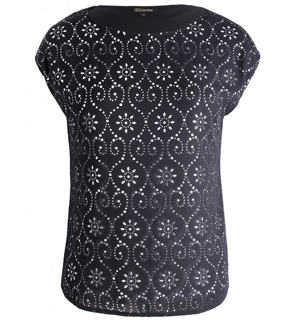 Chicwe Womens Laser Woven Tunic