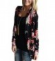 Womens Casual Sleeve Floral Cardigan