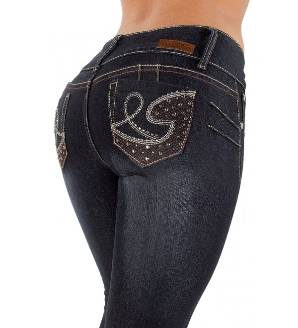 SF85100S Colombian Design Levanta Skinny Washed