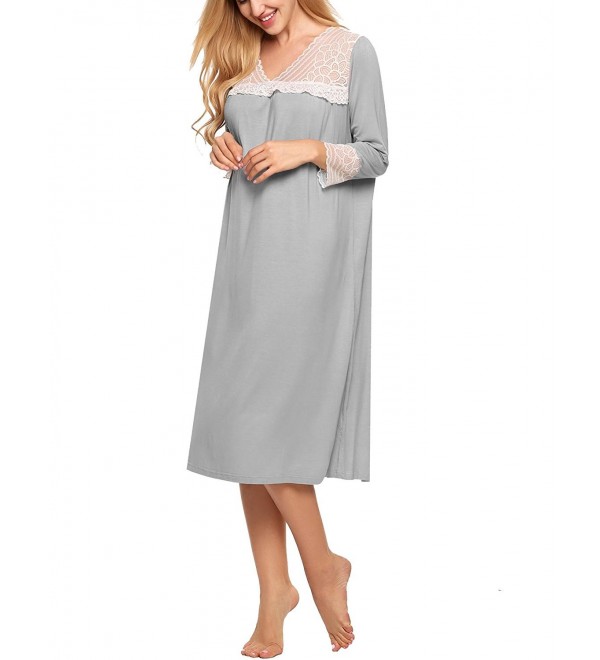 Langle Victorian Nightgowns Sleeves Nightwear