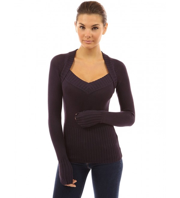 PattyBoutik Womens Style Sweater Purple