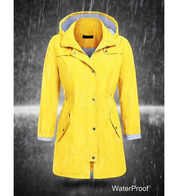 Womens Lightweight Hooded Waterproof Active Outdoor Rain Jacket S-XXL ...