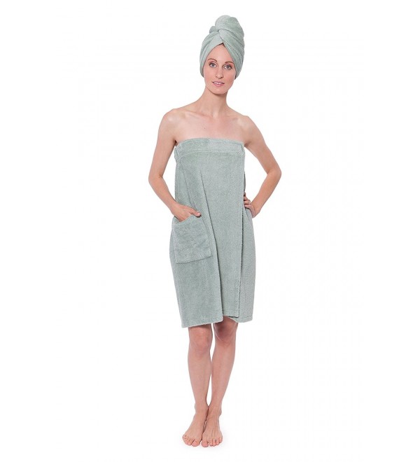 TexereSilk Womens Towel Wrap WB0103 LGN 2X3X