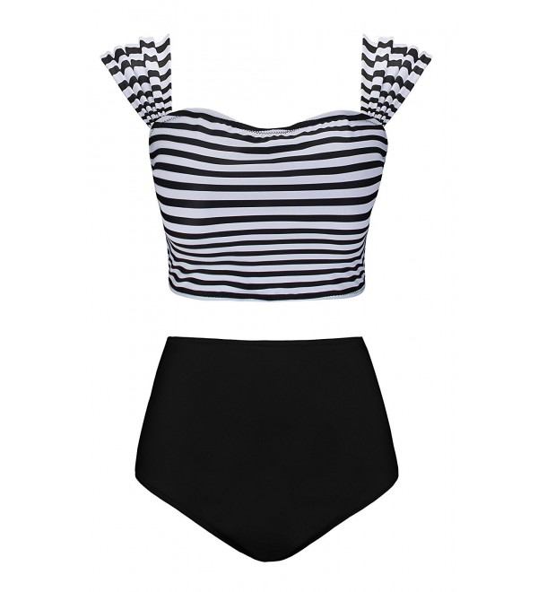 Angerella Tankini Swimsuit Shoulder Swimwear